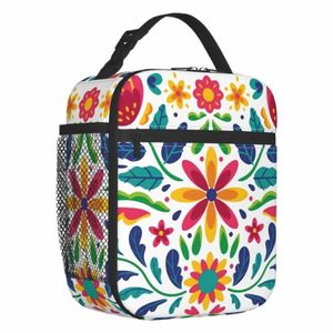 Mexican Frs Thermal Isolated Lunch Bags Mulheres portátil Lunch Tote para crianças da escola Multifuncti Food Box 75Je #