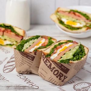 Bakningsverktyg 50 ark/pack 28x38 cm smörgås inpackning papper oljeabsorption hamburgare paket mat oljepack kök tillbehör