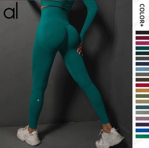 Al0 Yoga Alinhamento de leggings Mulheres com cintura alta No Alleggings Alleggings Calças de tubarão Hip Lifting Gym Training Yoga Sports Fitness Wear Girls Running Exercício Fitness Calças