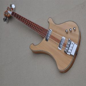 4003 Bass Guitar Maple Neck Through Basswood Body Matte Paint Fixed Bridge Red Fingerboard9263824