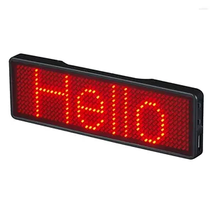 Spoons Bluetooth LED Name Badge Rechargeable Light Sign DIY Programmable Scrolling Message Board Display Type 2