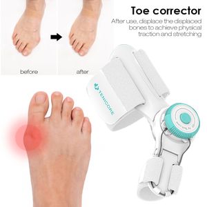 Unisex Hallux Valgus Appliance Linderung Schmerzen mit Knopf Zehengläubiger Korrektor rotatierbar einstellbare tägliche Verschleiß für Fußpflege