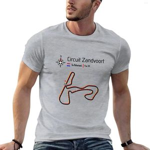 Polos masculinos Racetrack - Circuit Zandvoort NL Camiseta Sweat Oversized Camisas de treino masculinas