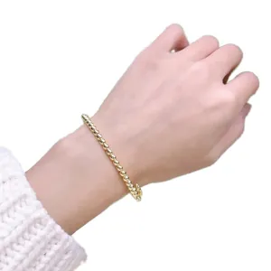 High quality mens bracelet designer fashionable perlee bracelets for men copper bead charm plated gold bracelet woman three colors ornament zl202 B4