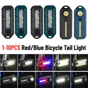 Светодиодный красный синий плечо полицейский свет с клипсом USB Перезаряжаемые фонарики предупреждение о безопасности велосипед