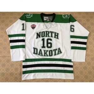 24s North Dakota Fighting Sioux 16 Brock Boeser Hockey Jersey Bordado Costurado Personalize qualquer número e nome Jerseys