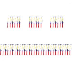 Kerzenhalter 48 Stück Outdoor Kind Leuchtstäbe Kinder Papierlaterne Wanderlaternen Pole Kinder
