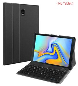 サムスンタブレットキーボードとケースPUレザーカバーギャラクシータブA7 S5E S6 S7プラスワイヤレスBluetoothキーボードスマートケースSET FOLDAB6357166