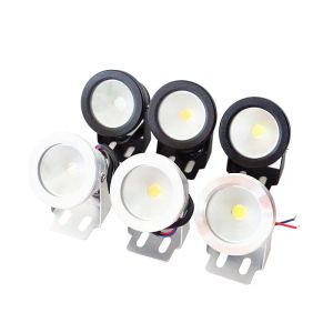 AC / DC 12V 10W White / Black Shell IP67 Waterproof White / Warm white / RGB LED Underwater Lights for Fountain Pond Pool
