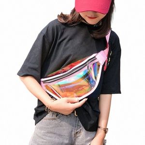 PVC Transparante Fanny Pack Voor Vrouwen Laser Taille Tas Dames Kleine Munt Portemne Handtas Vrouwelijke Clear Borst Riem Crossbody Bum Tas 54ay#