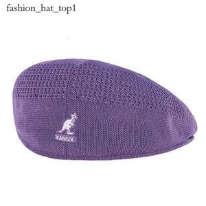 Kangol Knitted Mesh Beret Women's Autumn and Winter British Retro Kangaroo Berets Same Black Wild Hat French Fashion Beret Hat Berets 9477