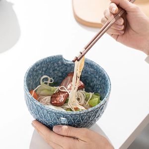 Миски Новая и красивая керамическая чаша в китайском стиле с лапшой быстрого приготовления Рамэн Селадон Годовой подарок