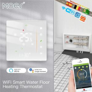 MOES Wi -Fi Water/Aquecimento elétrico Aquecimento Termostato ZigBee Gas de água Controle de temperatura Tuya/Smart App Alexa Google Voice
