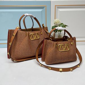 Мода Vlogo Raffias Соломенная сумка роскошная пляжная сумка женская дизайнерские тотар