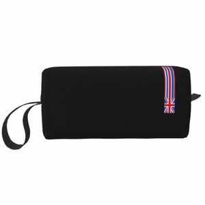 Reisen Minimalist Uni Jack UK Kulturbeutel Vereinigtes Königreich Britische Flagge Make-up Kosmetik Organizer Schönheit Lagerung Dopp Kit Fall F0hk #