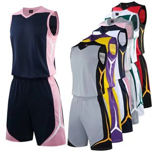 Sportswear Özel Erkekler Kadın Basketbol Forması Set Club College Team Profesyonel Eğitim Üniformaları Takım Artı Boyut 240325