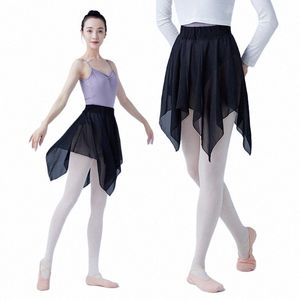 dance Skirts Adult Irregular Chiff Ballet Dance Tutu Skirt Women Girls Gymnastics Skate Wrap Skirt Training Ballet Skirts n8hr#