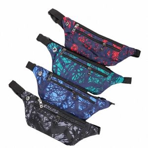 Camoue Fanny Pack Marsupio da viaggio Mey Cintura in vita Walking Holiday Pouch Ladies Casual Pacchetto petto impermeabile per le ragazze dei ragazzi m1Rm #