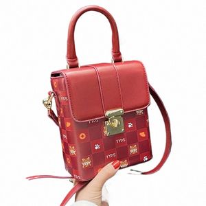 Kvinnor populära små väska kinesiska stilväskor 2022 Ny fi menger väska bärbar liten fyrkantig väska F1gr#