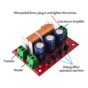 Yly-2088 400W Lautsprecher Frequenzteiler Einstellbar 2 Wege Crossover-Filter 1 Einheit Audio-Lautsprecher Frequenzteiler Voller Bereich