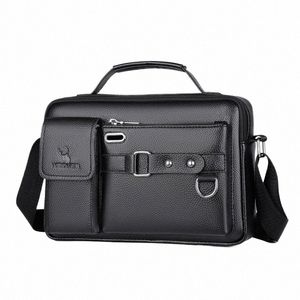 Neue Fi Herren Umhängetasche Tragbare PU Leder Handtasche Herren Aktentasche Heißer Verkauf 890c #