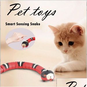 Outros suprimentos de construção Matic Cats Brinquedos Smart Sensing Snake Interativo Usb Carregando Gatinho Pet Cães Brinquedo Drop Delivery Home Garden Ot6kk