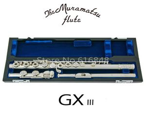 Muramatsu GXIII Alta Qualidade C Tune 16 Chaves Buracos Flauta Aberta Banhado A Prata Novo Instrumento Musical E Flauta Chave com Caso 8387399