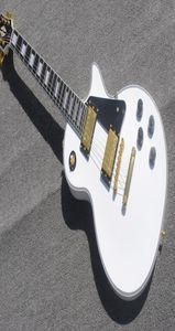 ホワイトLPエレクトリックギターゴールデンハードウェアローズウッドフィンガーボードマホガニーボディ高品質6322190