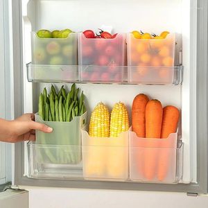 Lagerung Flaschen Kühlschrank Tür Box Lebensmittel Frische Kühlschrank Organizer Bin Container Küche Obst Gewürz Gemüse Regal Korb