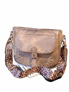 Maillard Autumn/Winter Torby damskie 2023 Nowy retro szeroki pasek na ramię Nit Torba na ramię Work Crossbody Bag Torba Siodła O042#