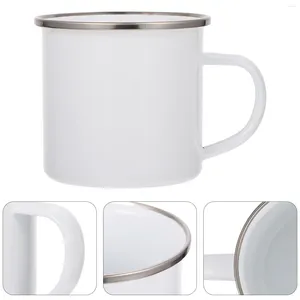 Mugs Stainless Steel Drinking Glasses Thermal Transfer Enamel Mug Cup Sublimation Coffee Blank White Child