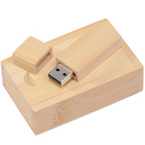 Caixa de madeira USB Flash Drive 128 GB Creative Gifts Pen Drive 64 GB Capacidade Real Memória Stick High Speed Pendrive 32GB 16GB 8GB 4GB