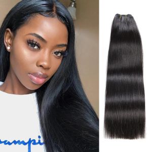 Weft Straight Human Hair Weft Bundles European Remy Ombre Blonde 100% Silky Human Hair Weave Extensions