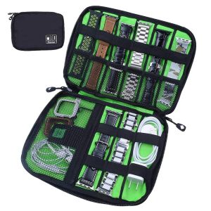 Cases Watch Organizer Box för Apple Watch Band Rand iWatch Packaging Watchband Holder Roll Bag Accessories Portable Storage Case