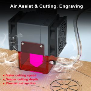 ZBAITU 20W Laser Engraver Cutting Machine Quad Laser Module Head With Air Assisted Engraving Cutting Metal Arcylic Wood Engraver