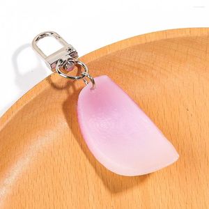 Keychains Simulation PVC Onion Slice Keychain Fake Food Vegetable Toys Pography Props Car Key Ring Fun Schoolbag Pendant Jewelry Gift