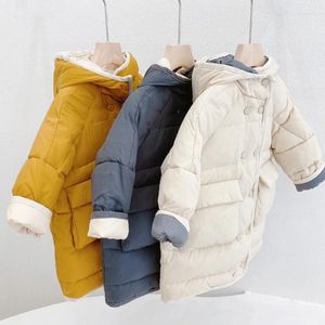 Para baixo casaco de inverno do bebê meninas jaqueta meninos moda casacos pato branco criança com capuz ao ar livre engrossar quente crianças neve algodão wear