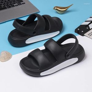 Sandalen für Herren, Sommer, für drinnen und draußen, Strand, Herren-Slipper, EVA, weiche Herren-Sandale, leichtes Design, männliches Slide-Modell