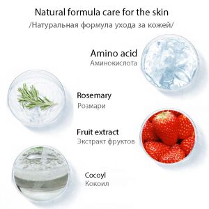 Hyaluronic Acid Amino Acid Gentle Cleansing Mousse Moisturizing Oil Control Unclog Pores Facial Cleanser Skin Care Products
