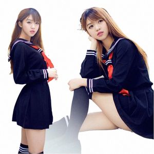 japanese Anime Hell Girl Enma Ai Cosplay Costume School Uniforms Cute Girl Sailor Suit JK Student Top+Dr+Tie Clothing 3X Sets h3Xc#