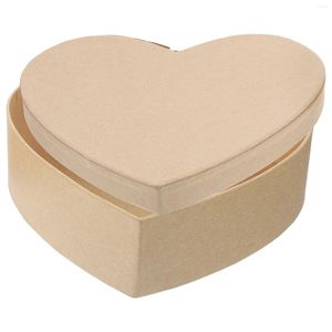 Embrulhada de presente love kraft papel caixas