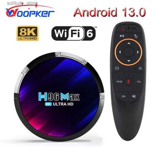 Set Top Box Woopker Android 13 TV Box H96 Max RK3528 Rockchip 3528 Quad Core 8K Media Player WiFi6 BT5.0 4GB Google Voice Set Top Box Q240330