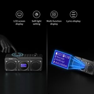FM radyo, su geçirmez hoparlör, LCD ekran ekranı, HD ücretsiz çağrı, Micro SD kart yuvalı Mlove BV810 taşınabilir Bluetooth hoparlör