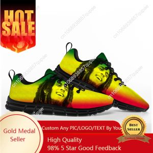 Schuhe Bob Marley Reggae Rasta Musik Sänger Sportschuhe Herren Frauen Teenager Sneaker lässig Custom Custom Paar hochwertige Paar Schuhe