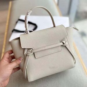 Nano pasek pasa torebka torebka ava moda lady designer torba damska pochette prawdziwe skórzane sprzęgło torebka crossbody man top rączka biała torby paski