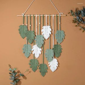 Tapestries Leaf Boho Nordic Wall Hanging Home Decoration Small Wedding Children's Living Room Decor