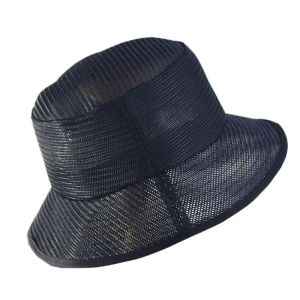 Stor storlek mesh fiskare hattar för män bred grim hatt mäns mössa fast färg cool andningsbara panama hattar solskade sommar hink hatt