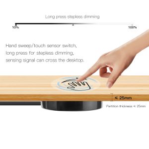 Sweep Dimmer Sensor Penetrating Switch 12V 24V Wood Panel Touch Switch LED Dimmable Touch Sensing Hidden for Wood Lighting