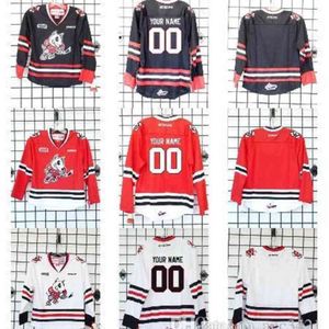 24S الرجال المخصصين شباب النساء تخصيص 2016 تخصيص OHL Niagara ICEDOGS Hockey Jersey Size S-5XL أو مخصص أي اسم أو رقم