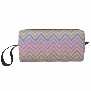 fi Zigzag Pattern Travel Toiletry Bag Women Bohemian Geometric Makeup Cosmetic Bag Beauty Storage Bags Dopp Kit Case Box L3lW#